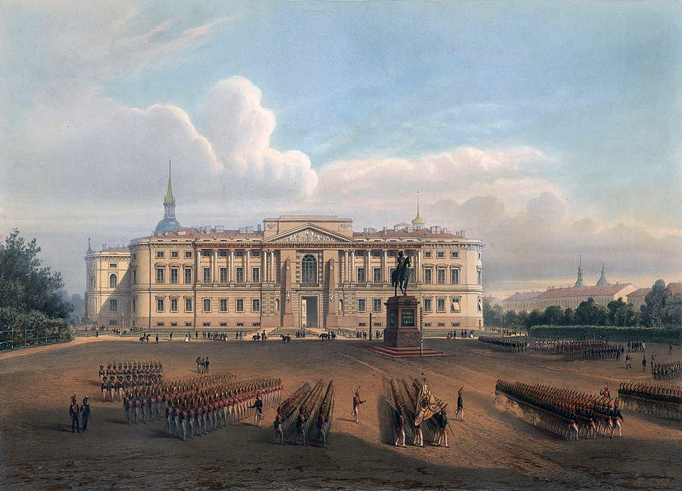 El Castillo de los Ingenieros de San Petersburgo, sede de la Escuela Superior de Ingenieros Militares en la que Dostoievski ingresó en enero de 1838.