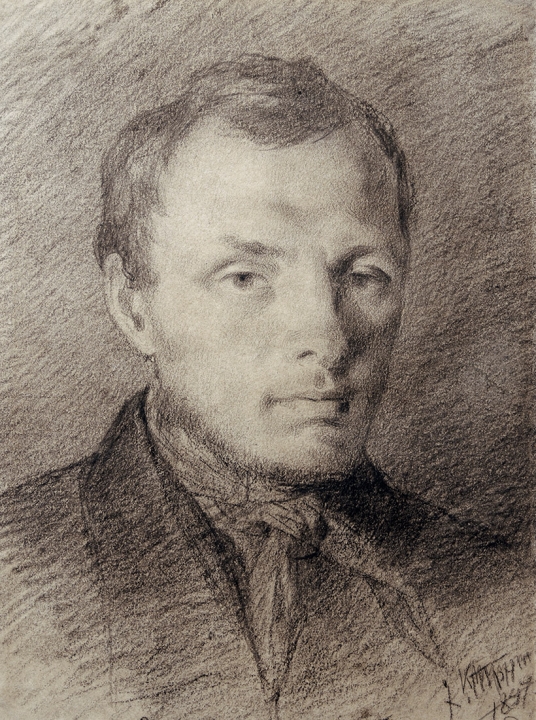 Dostoievski en 1847, a los veinticinco años, poco después del éxito de su primera novela.