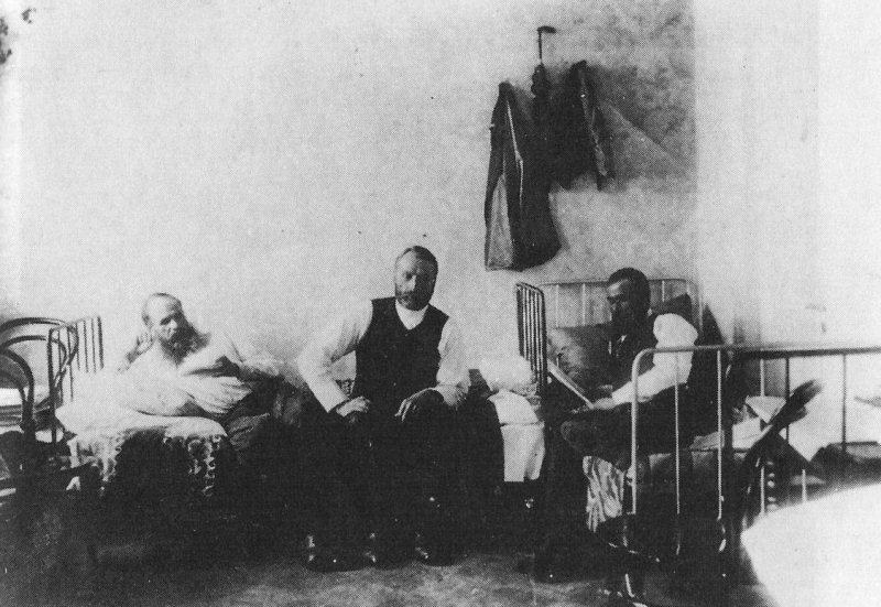 Interior de un pabellón del presidio siberiano.